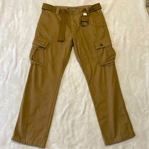 Men’s Khaki Color Old Navy Cargo Pants. Size Is W 33 L 30